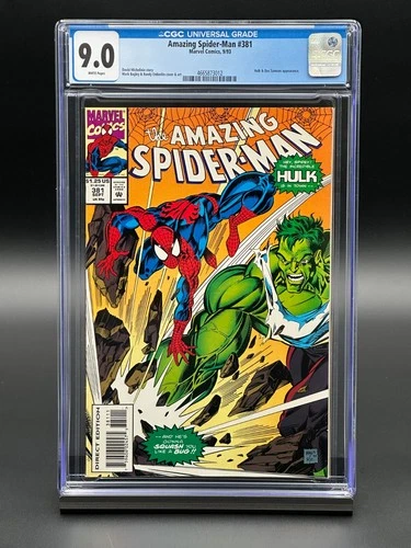 Amazing Spider-Man #381 CGC 9.0 (1993) - Emberlin Hulk & Doc Samson Appearance