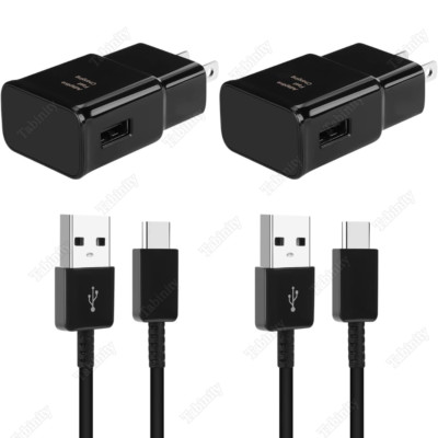 For Android Samsung Galaxy Adapter Fast Charger Type C With Phone Charging Cable
