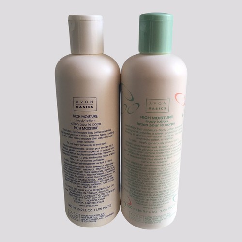 Pack of 2 New/Retired Y2K 2000 Avon Rich Moisture Body Lotions - 16 fl oz (each) - Picture 8 of 9