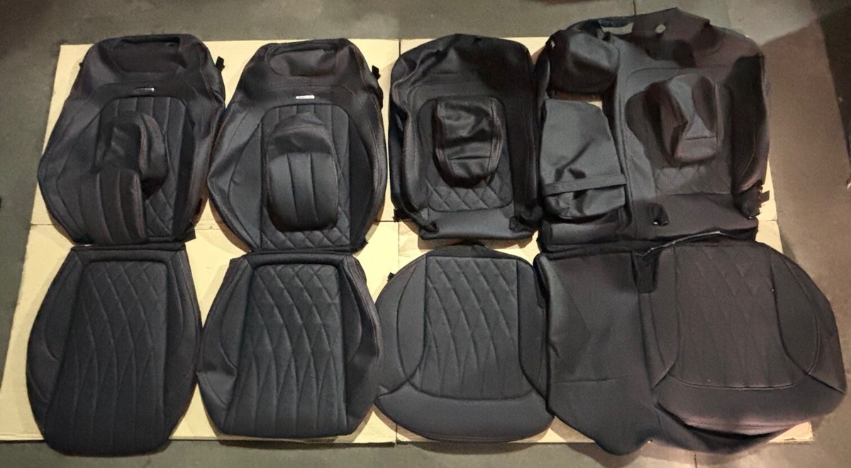 OEM AMG G63 G-Klasse W463 Leather Seats Cover Set In Black With