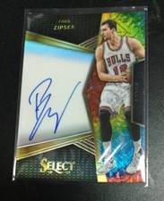 2016-17 Panini Select Paul Zipser Auto RC Tie Die Prizm /25 Autograph Bulls SSP