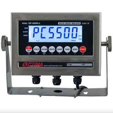 OPTIMA SCALE OP-900B-12 LCD INDICATOR WITH INTERNAL BATTERY, Stainless NTEP