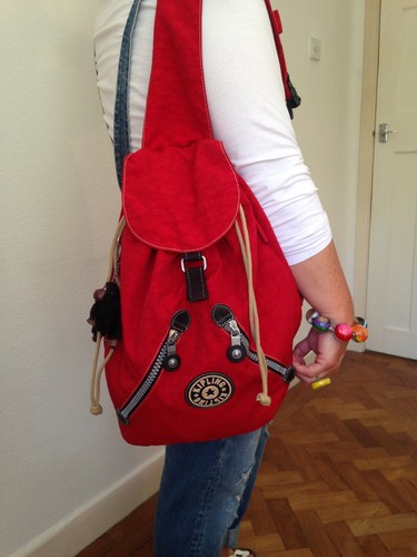 KIPLING PRIVATE TRANSPORT RED THICK 