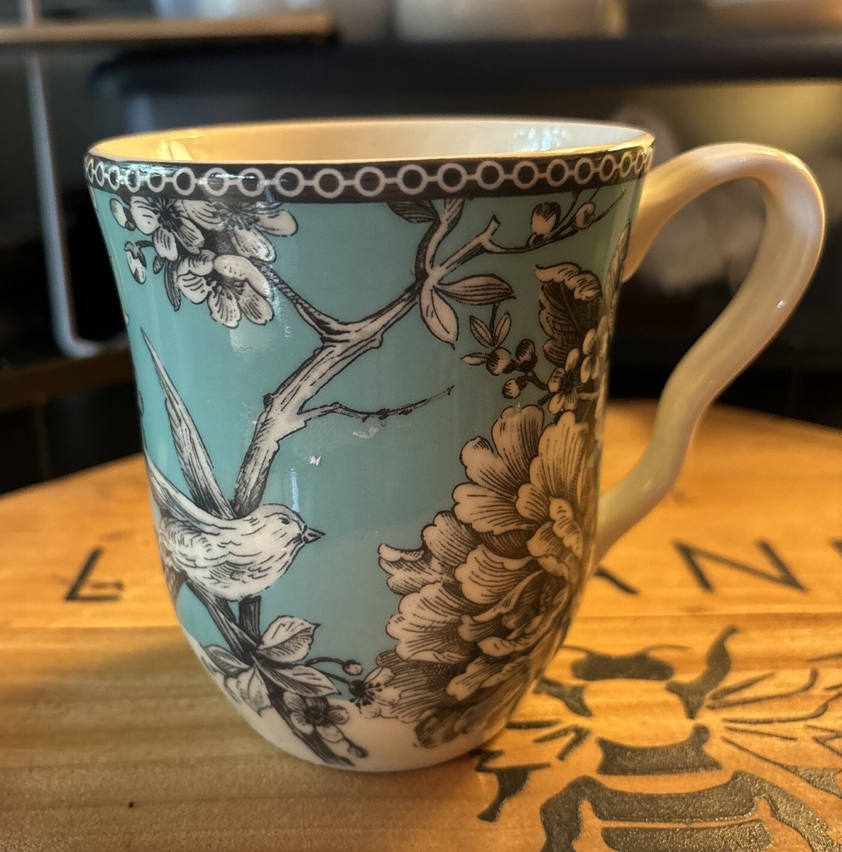 Set Of 2 Adelaide Turquoise 222 Fifth Porcelain blue and white mugs | eBay