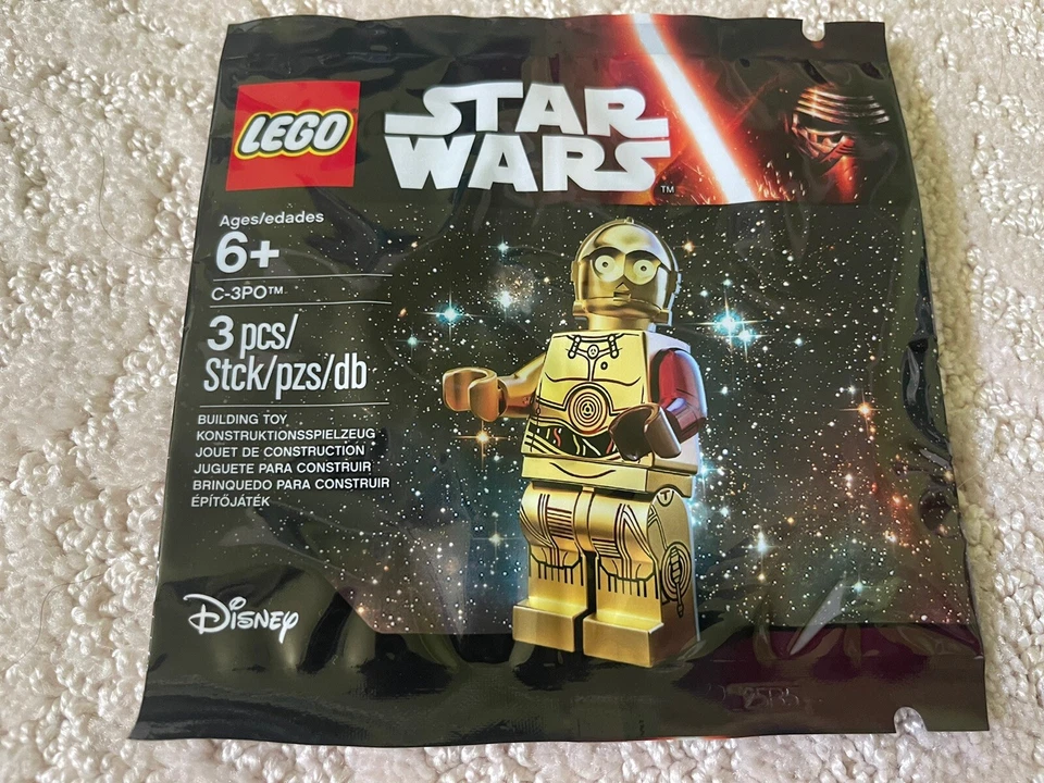 LEGO Star Wars 5002122 & 5002948 Polybags - TC-4 & C-3PO with Red ARM - NEW - Image 4 of 4