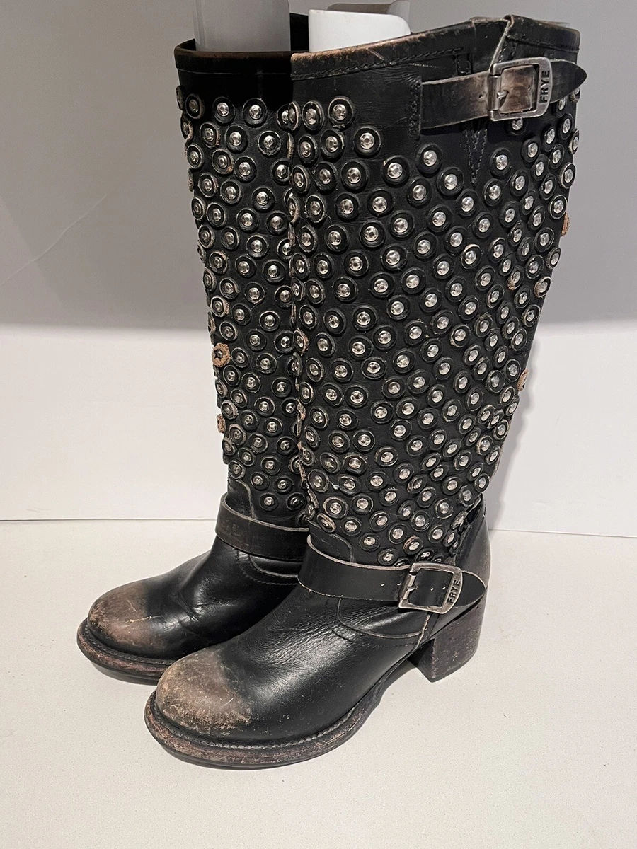 Frye jenna top studded boots