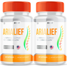  2 Pack AriaLief Brain Pills - Nerve Health  Cognitive Support Supplement