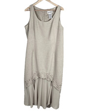 Danny  Nicole Size 18 Mother of the Bride or Groom Long Dress Beige