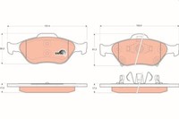 KIT BremsbelÄGe TRW Vorderachse FüR Daihatsu Charade - Toyota Yaris