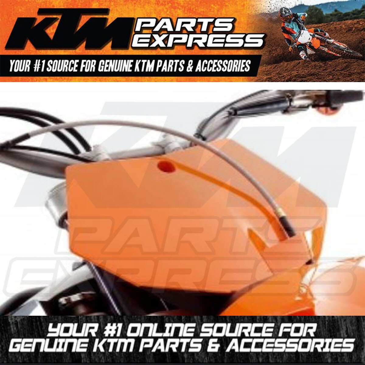 OEM KTM FRONT START NUMBER PLATE ORANGE 50 SX MINI JR SR ADVENTURE