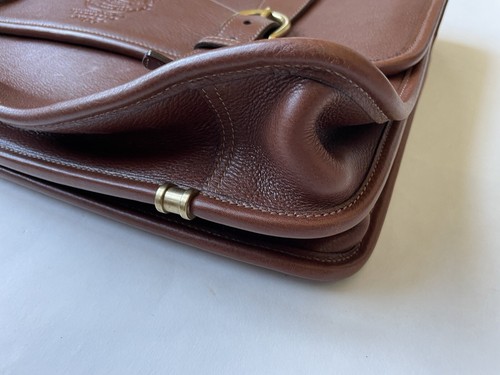 GHURKA No. 95 Counselor Chestnut Leather Briefcase Messenger Laptop Bag MINT! - Picture 5 of 11