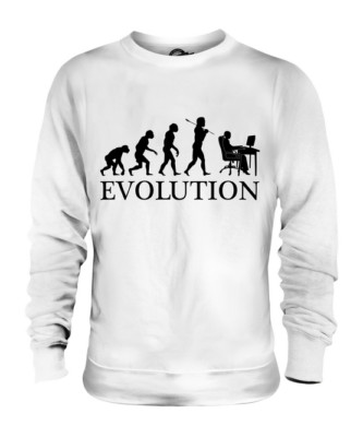 OFFICE WORKER (FEMALE) EVOLUTION OF MAN UNISEX SWEATER MENS WOMENS LADIES GIFT