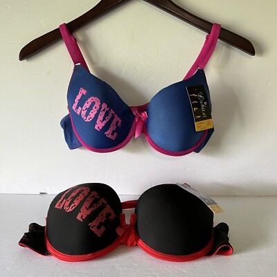 NWT Lukasi 'Love' Bras Underwire Lightly Padded Size 38B Date Night