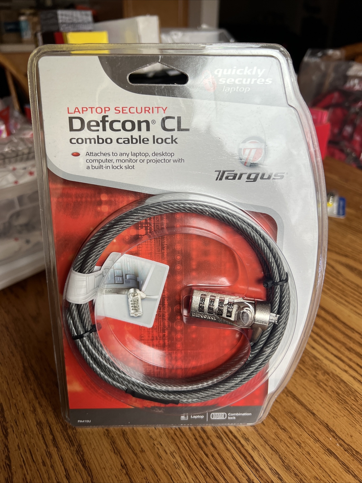 Targus Notebook Security Defcon CL Combo Cable Lock For Your Laptop ...