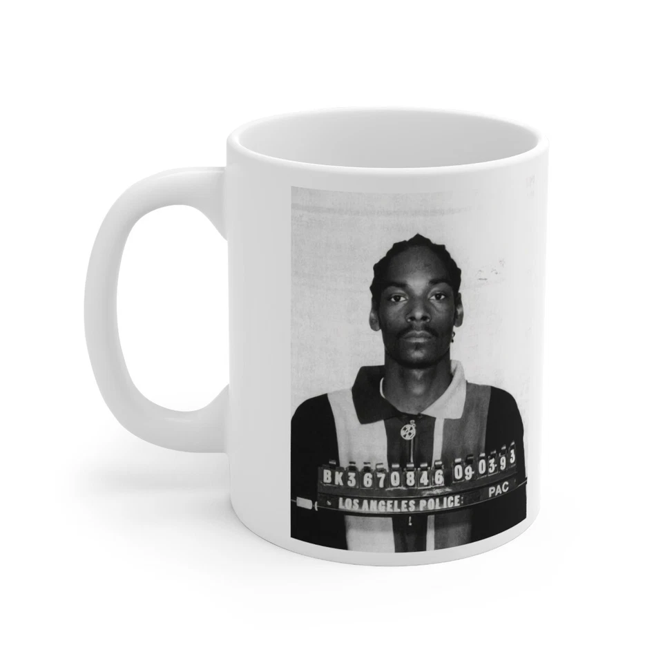 BUSTED MUGS Snoop Dogg Mugshot Coffee Mug 11oz | Stunning 1993 California Mug Shot | Busted