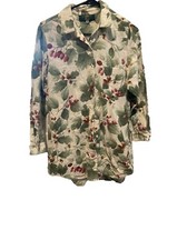 Vintage Orvis Floral Button Down Jacket Size Medium