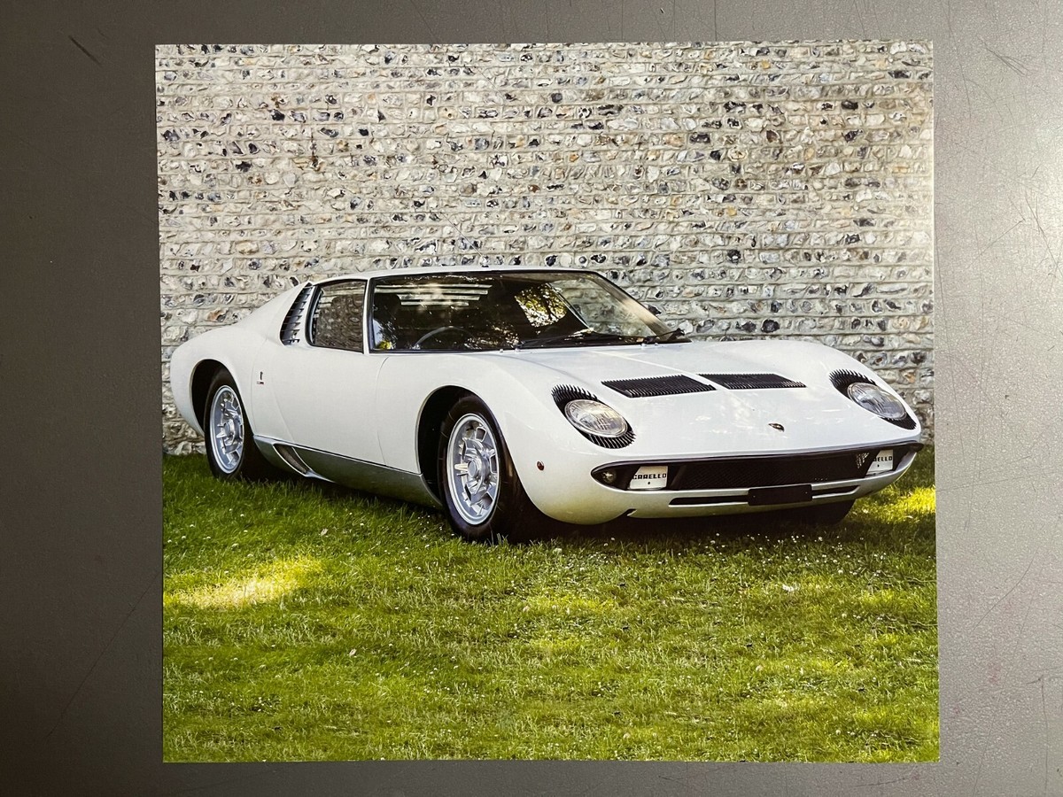 1966 - 1973 Lamborghini Miura Picture, Print - RARE
