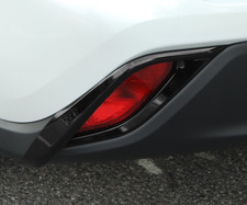 Rear Fog Light Lamp Glossy Black Cover Trim For 2020-2025 Toyota Highlander
