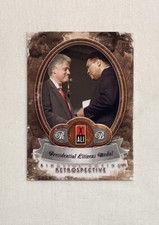 MUHAMMAD ALI BILL CLINTON 2011 RINGSIDE RETROSPECTIVE CASE TOPPER CARD #34 10/10
