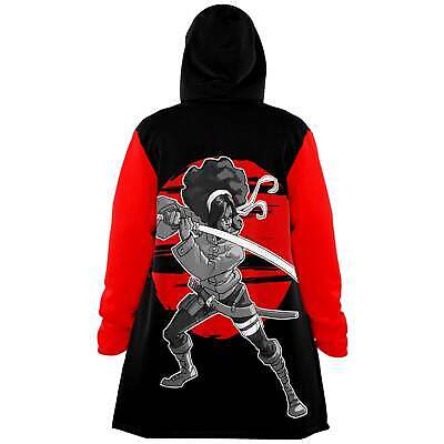 Afro Samurai Warrior Vintage Retro Japan Swordsmen Bushido Code Anime Gift  Cloak