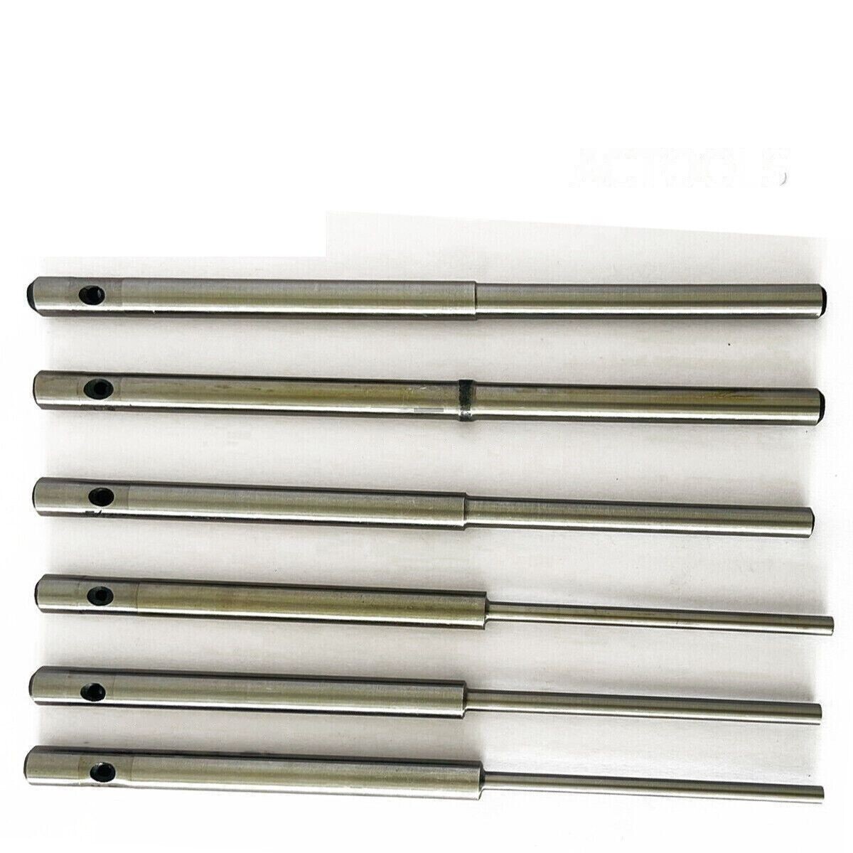 6 PCS SIOUX VALVE SEAT GRINDER STRAIGHT PILOTS SET .385" TOP