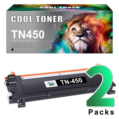 2-Pack TN450 Cartucce di toner per stampanti Brother