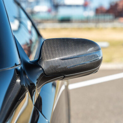 Carbon Fiber Side Mirror Cover Caps For 2008-2011 Mercedes SL 350 500 550 63 AMG