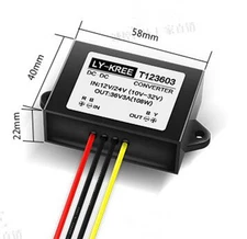  1X 12V/24V Step up to 36V 3A 108W  Voltage Booster Power DC Converter Regulator