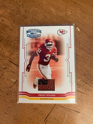 2005 Throwback Threads Footballs #72 Priest Holmes