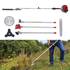 4 In1 Trimming Tools & Gas Pole Saw Hedge Trimmer Grass Trimmer Brush Cutter NEW