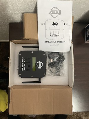 NEW ADJ Products 4 Stream DMX Bridge WiFLY Wireless DMX Control 4ST100