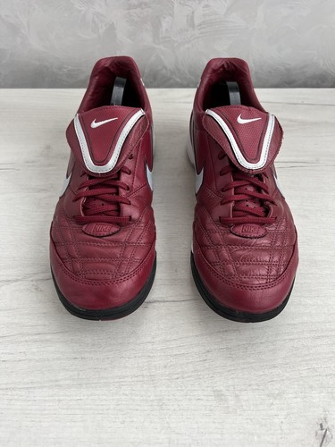 Nike Tiempo Mystic 3 TF Indoor Football Cleats Soccer Leather Burgundy US9.5 - 第 3/14 張圖片