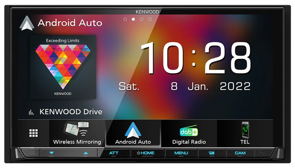 Kenwood DMX8021DABS Doppel-DIN MP3-Autoradio Touchscreen Bluetooth DAB USB Carpl - Bild 3 von 4