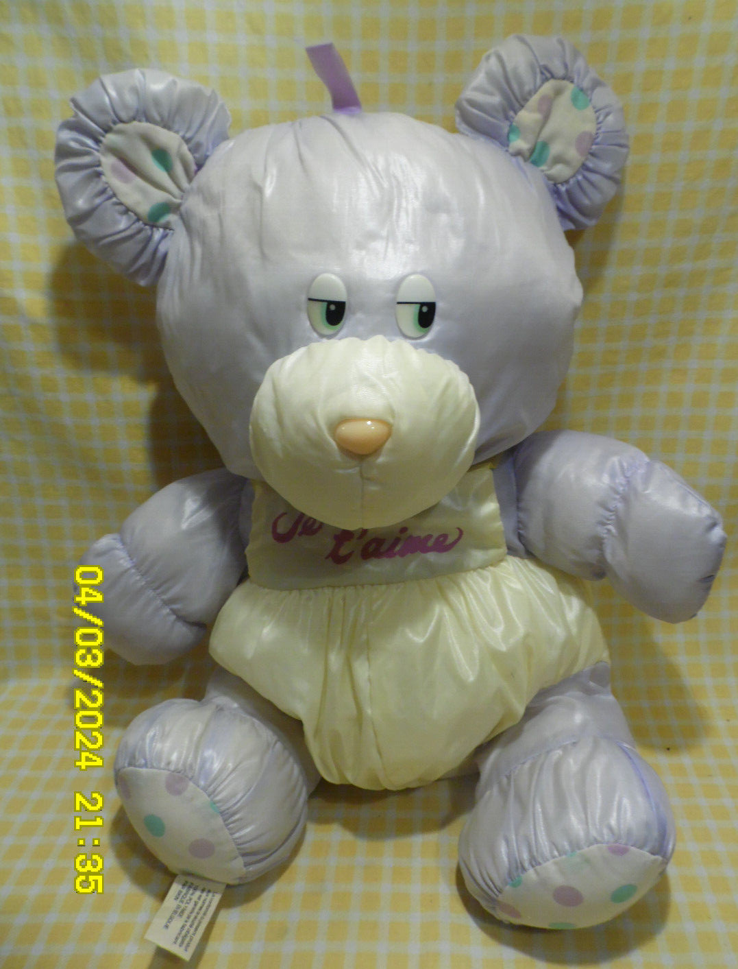 Peluche Puffalump Bikin 45cm : retrouvez le doudou perdu de votre enfance