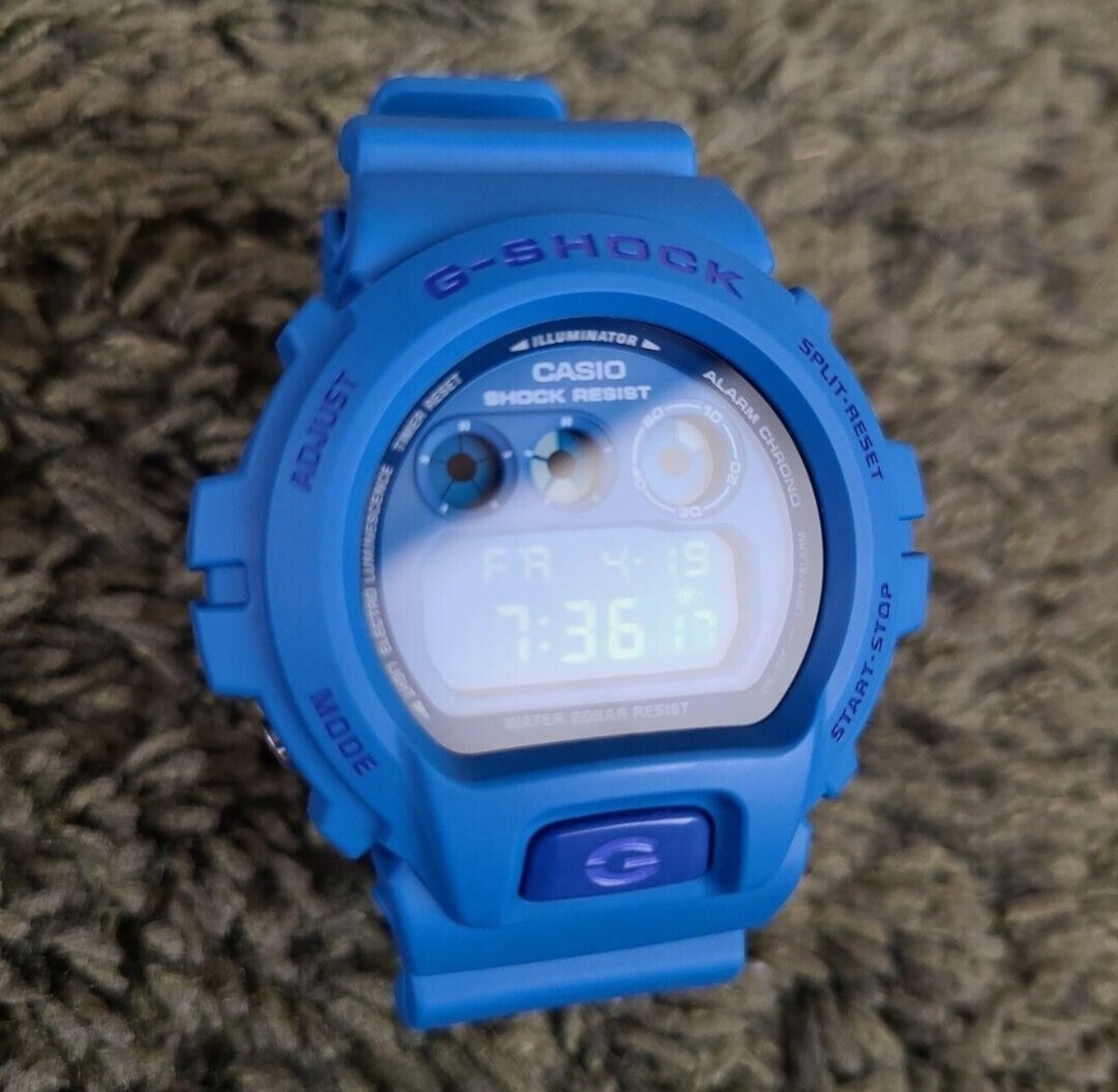 CASIO G-SHOCK DW-6900MM BLUE Smurf Crazy Colors dw6900mm2 CASIO G-SHOCK DW-6900MM BLUE Smurf Crazy Colors dw6900mm2