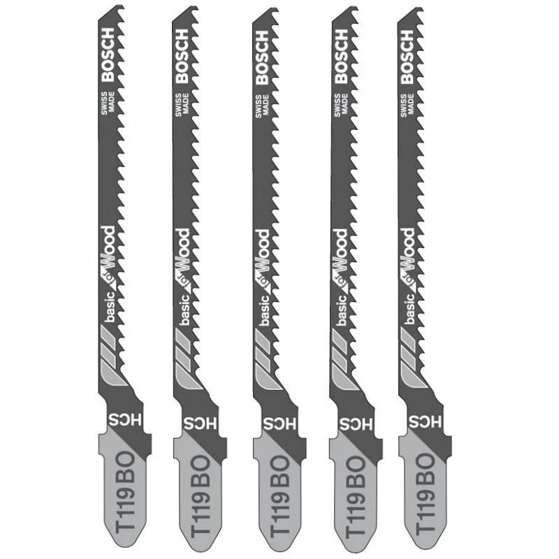 Bosch brand curve and scroll cut wood jigsaw blades softwood and plywood T119BO