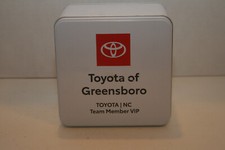 Toyota tin 6x6x4 storage box Car Automobile Metal container Japanese