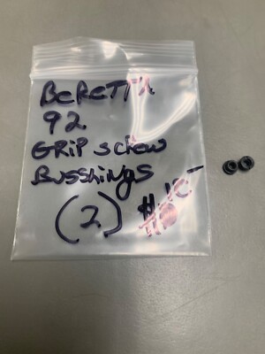 Factory original Beretta 92 Grip Screw Bushings (2) US GI NO SALES TO CALIFORNIA