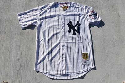 New!! Thurman Munson #15 New York Yankees White Pinstripe Baseball Jersey  Small