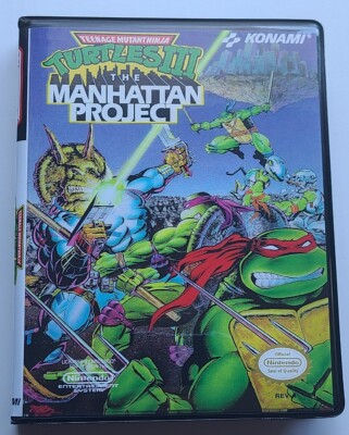 #ad #ad Teenage Mutant Ninja Turtles III The The Manhattan Project CASE Nintendo NES Box $16.99
