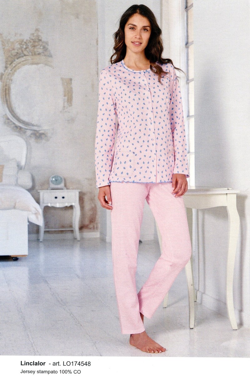 Nightwear Pyjama Femme Hyper U Women's Cotton Pyjamas (Stripe