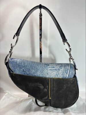 Christian Dior saddle bag denim style shoulder bag Fashion