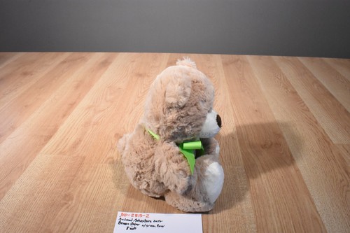 Animal Adventure Tan and White Teddy Bear 2018 Plush With Green Bow(310-2813-2) - Picture 4 of 5