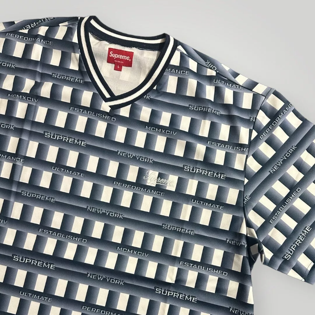 Supreme Grid Soccer Jersey Navy - Brand New In Plastic SZ M