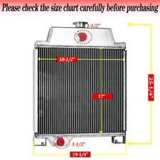 3-Row Radiator Fit John Deere JD300 JD301 820 920 1020 1120 AT20797 US NEW