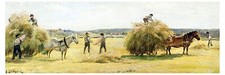 Tile Mural Landscape hay Horse by B. Lindholm Kitchen Backsplash Marble Ceramic
