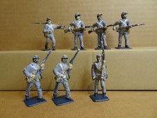 American Civil War Painted Soldiers 7 Figures 4 Poses 1:32 P16