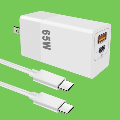 High Security 1 x 65W PD3.6 + USB Charger & 60W Type C Cable for OnePlus 9 Pro