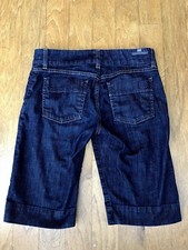 COH Citizens of Humanity Women's Shorts 28 Jean Walking Bermuda Dark Denim