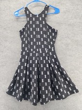 Hollister Dress Womens Small Sleeveless Black Pineapple Short Skater